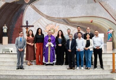 Nova diretoria da Fundação João Paulo II participa de missa em ação de graças na Canção Nova