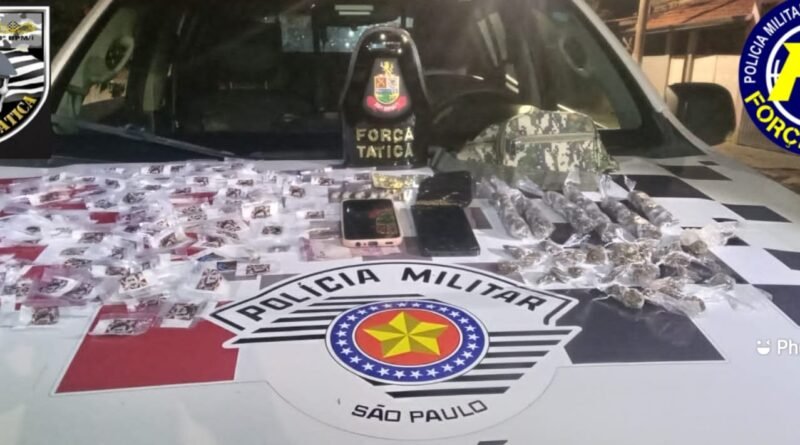 Polícia Militar prende dois homens por tráfico de drogas em Areias