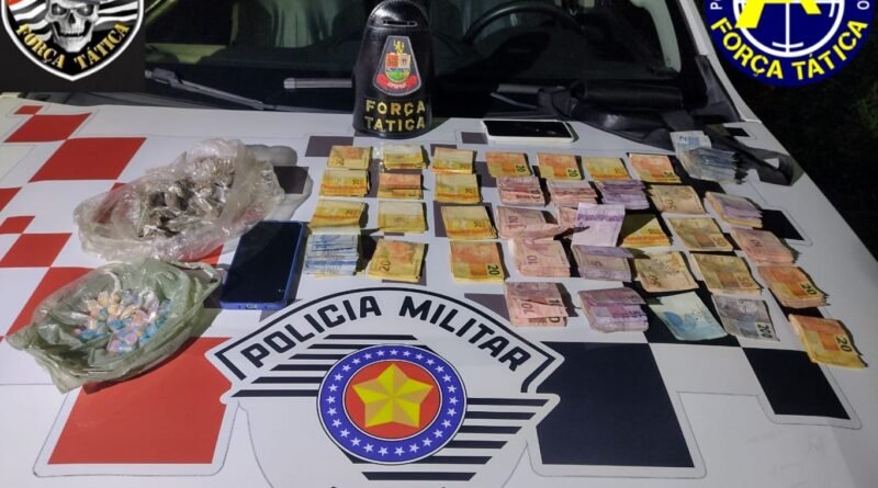 Polícia Militar prende homem e apreende adolescente por tráfico de drogas em Cachoeira Paulista