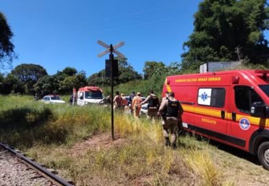 Homem fica gravemente ferido após ser atropelado por trem em Soledade de Minas