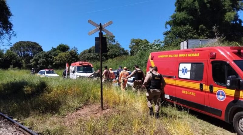 Homem fica gravemente ferido após ser atropelado por trem em Soledade de Minas