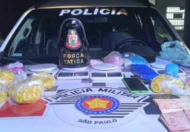 Dupla é presa com mais de mil pinos de cocaína em Cachoeira Paulista