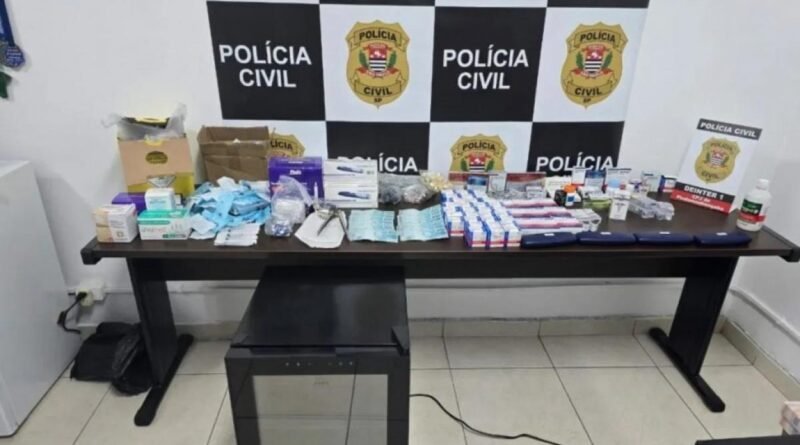Polícia apreende anabolizantes e medicamentos irregulares em Pinda