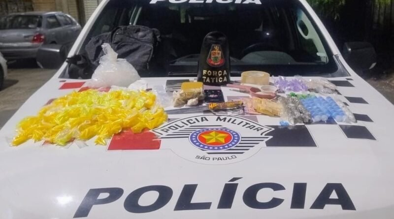 Homem é preso com mais de 1,6 kg de drogas em Cachoeira Paulista