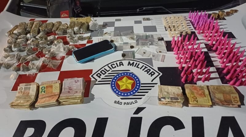 Homem é preso por tráfico de drogas e adolescente é apreendido em Cachoeira Paulista