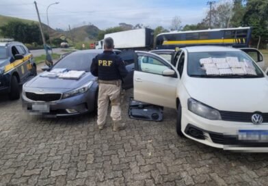 PRF apreende medicamentos irregulares e prende três pessoas na Via Dutra, em Lavrinhas