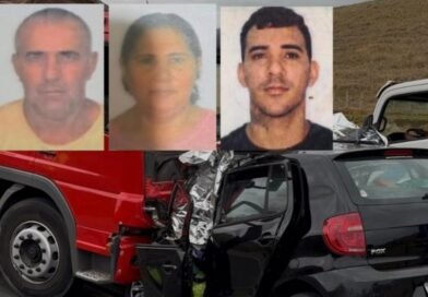 Três moradores de Ubatuba da mesma família morrem em acidente em Minas Gerais