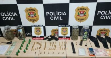 Polícia apreende mais de 1 kg de maconha, arma e munições na Vila dos Comerciários em Cruzeiro