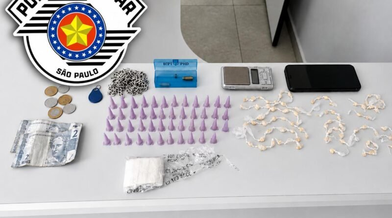 Homem é preso com drogas e munições durante abordagem em Canas
