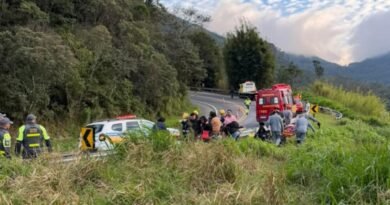 Ônibus de Minas com destino a Aparecida cai em ribanceira em Cruzeiro e deixa cinco mortos