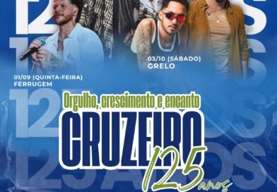 Cruzeiro comemora 125 anos com quatro dias de shows e entrada solidária