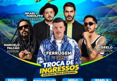 Cruzeiro divulga troca de ingressos solidários para shows dos 125 anos da cidade Cruzeiro divulga troca de ingressos solidários para shows dos 125 anos da cidade