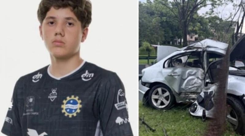 Goleiro de 14 anos do São José Esporte Clube morre após acidente de carro