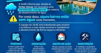 SAAE alerta para falta d’água em bairros de Cruzeiro após fortes chuvas
